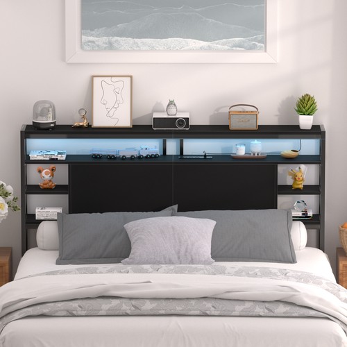 Sturdy headboard with storage - headboard,