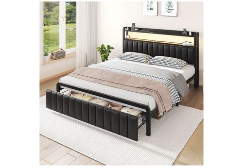 Full queen led bed - queen, with